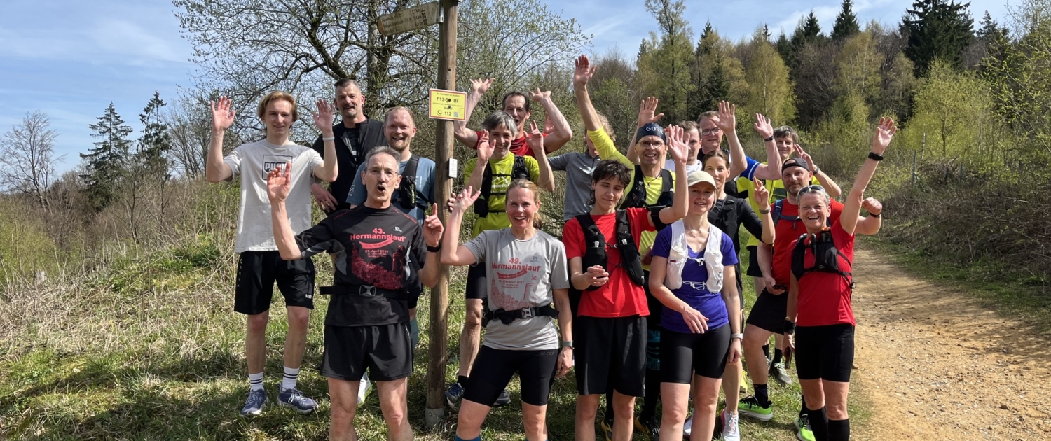 Gruppe B und C am Fotosport - Hermannslauftraining